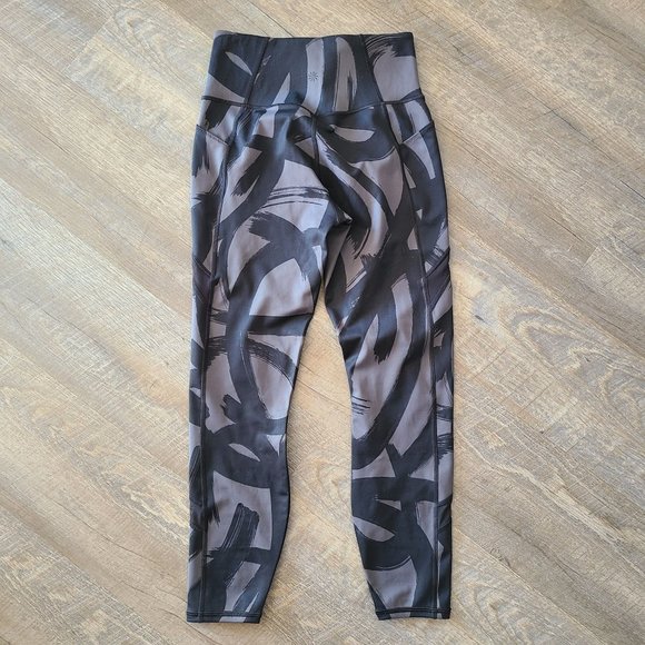 Athleta US Women's Size Small Tenacity 7/8 Tight Leggings Black Gray Athletic - Picture 4 of 11